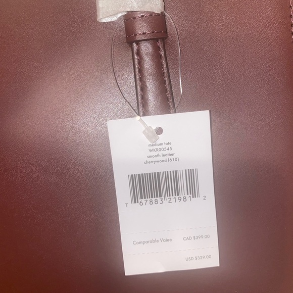 NWT Kate Spade Tote Cherrywood WKR00525 - Picture 6 of 9